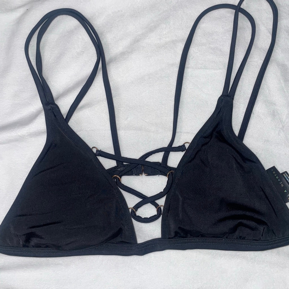 Women's L.A. Hearts Black Bikini Set Size Medium - Picture 2 of 16